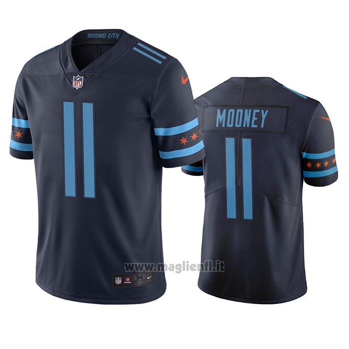 Maglia NFL Limited Chicago Bears Darnell Mooney Ciudad Edition Blu